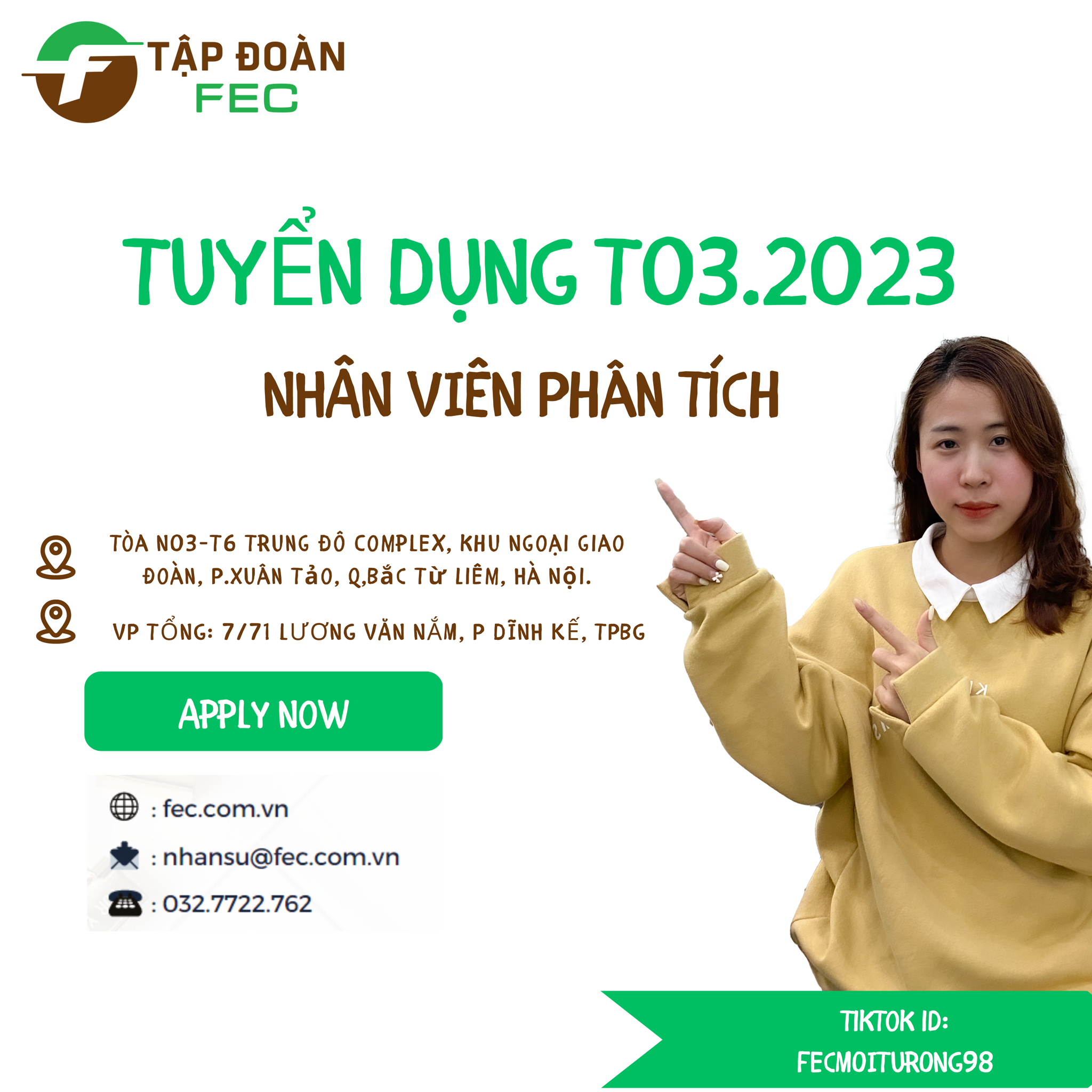 Hình ảnh tin tức [Bắc Giang] TUYỂN DỤNG NHÂN VIÊN PHÂN TÍCH