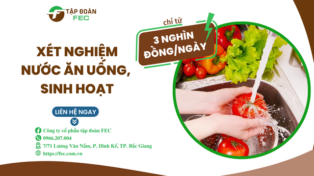 Hình ảnh tin tức Xét Nghiệm Nước Ăn Uống, Sinh Hoạt Chỉ Từ 3 Nghìn Đồng/Ngày