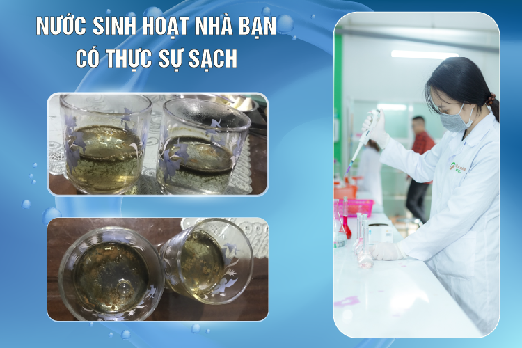 Hình ảnh tin tức Nước sinh hoạt nhà bạn có thực sự sạch và cảnh báo chiêu trò thử nước miễn phí tại nhà