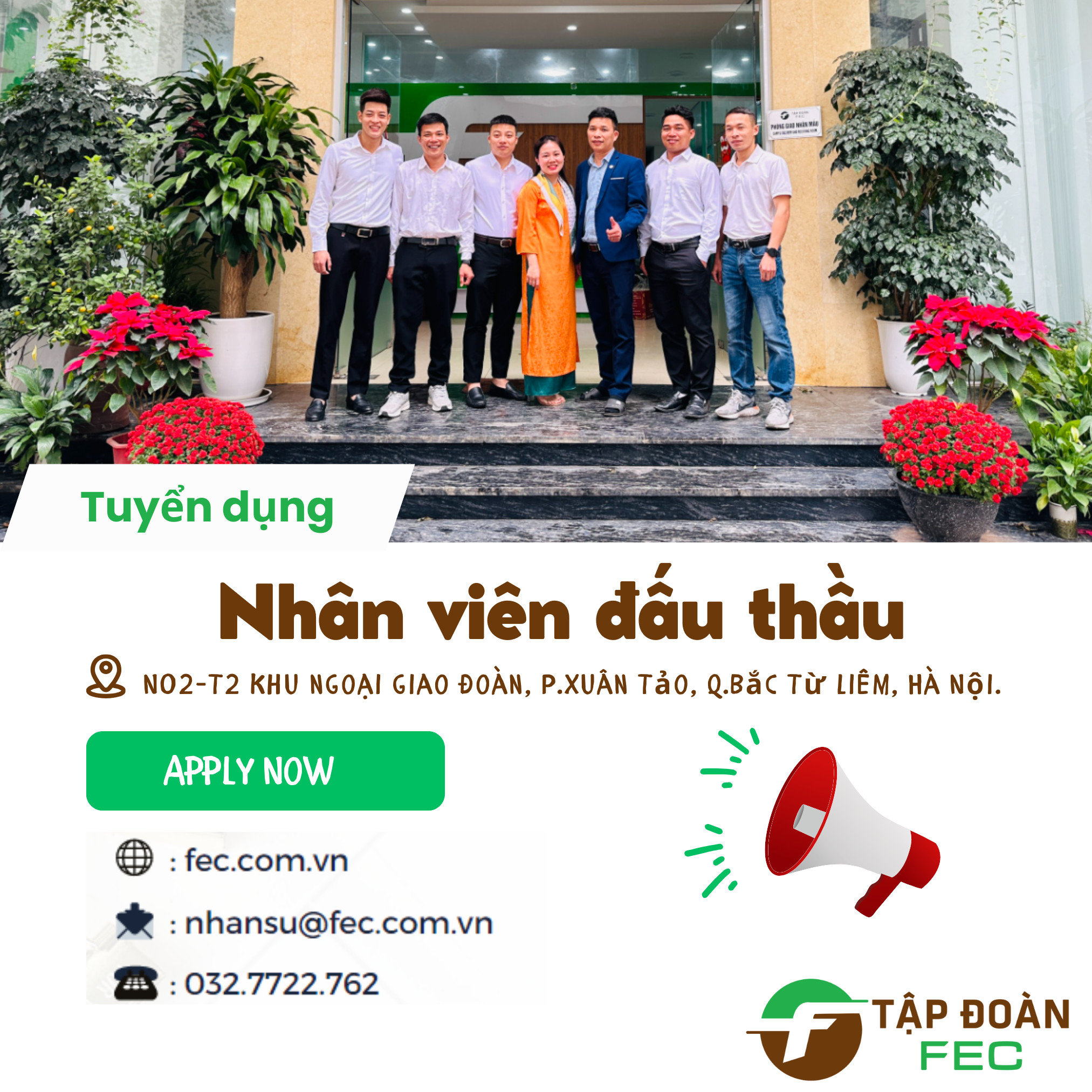 Hình ảnh tin tức TUYỂN DỤNG NHÂN VIÊN ĐẤU THẦU